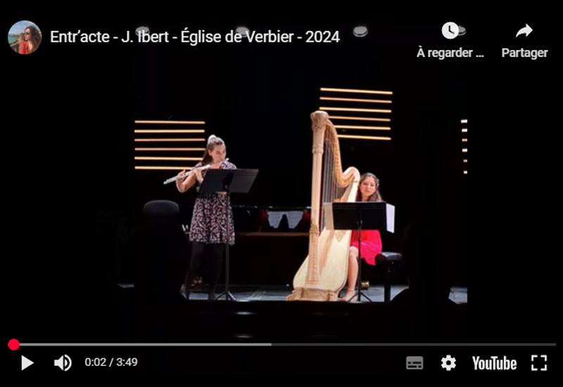 Entr’acte - J. Ibert - Église de Verbier
